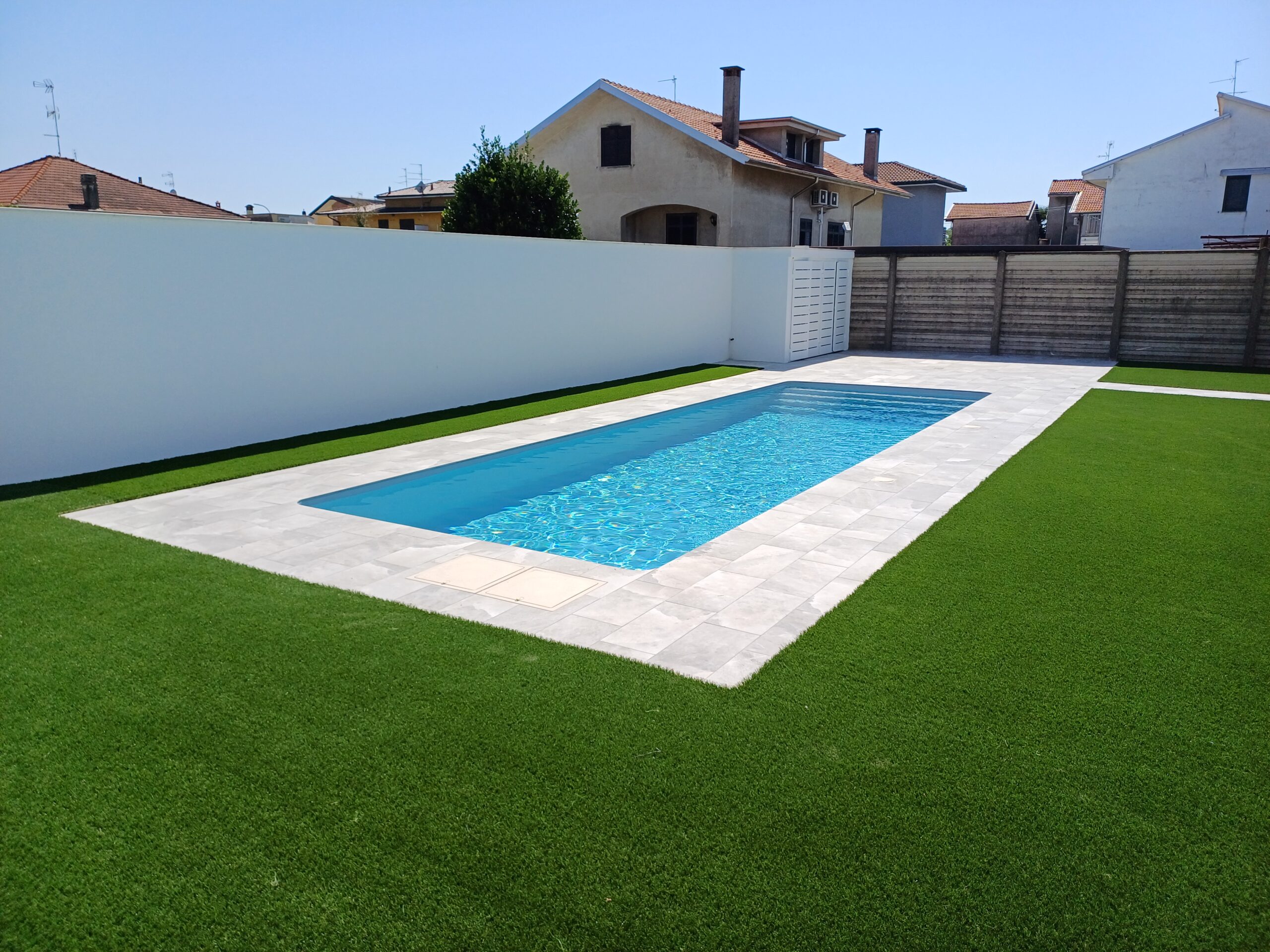Piscina in kit Magiline da 4 x 8 mt altezza 1.5 mt con scala a angolo - immagine 5