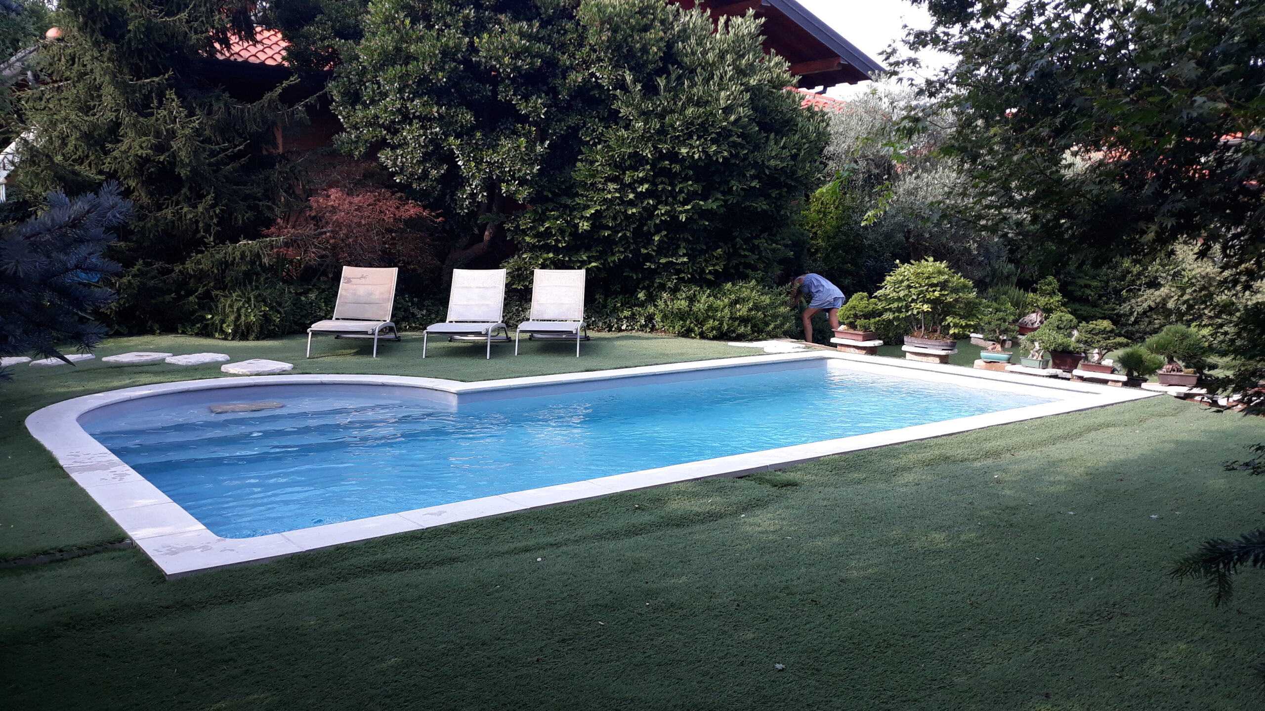 Piscina in kit Magiline da 4 x 8 mt altezza 1.5 mt con scala a angolo - immagine 9