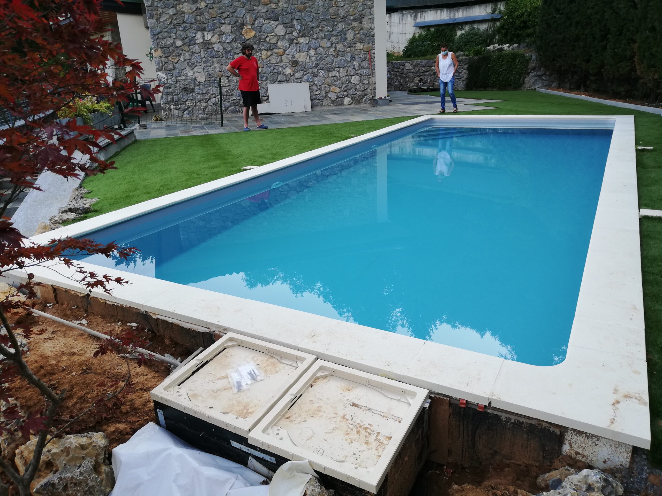 Piscina in kit Magiline da 4 x 8 mt altezza 1.5 mt con scala a angolo - immagine 28